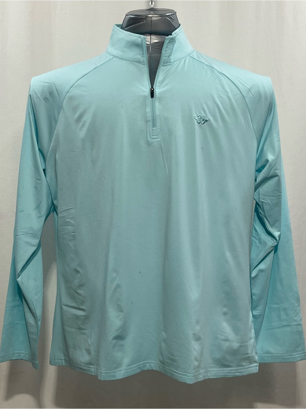 Light Blue Men’s Quarter-Zip Performance Shirt size 2XL.    1123